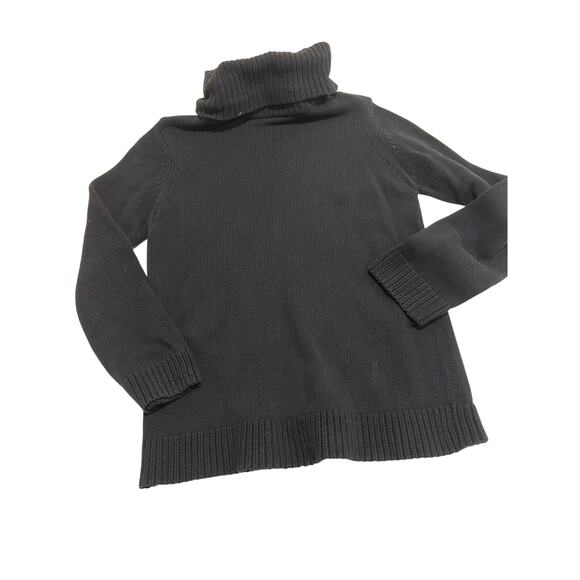 KIKIT Sweater - Gray Long‎ Sleeve Turtleneck in 100% Cotton, Size S - Picture 2 of 4